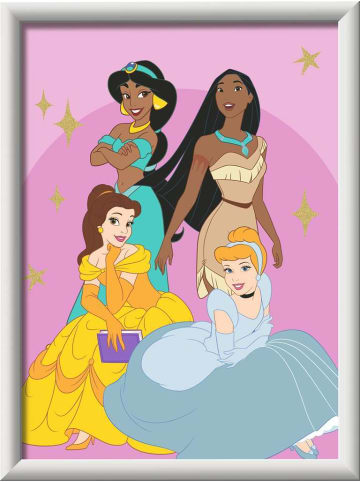Ravensburger Malprodukte CreArt, Malen nach Zahlen Kinder - Disney Prinzessinnen Malen nach Zahlen Kinder Ab 9 Jahre in bunt
