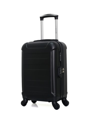 WAVE PARIS Hartschalen Handgepäck ELBE-A in Schwarz (31L)