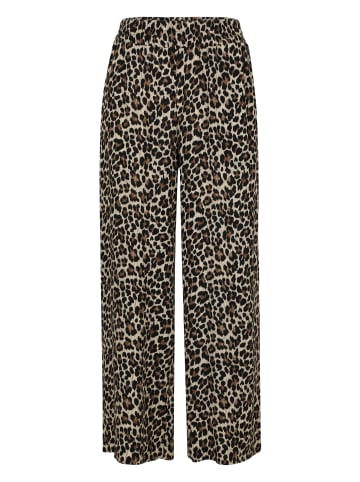 Zero  Palazzohose mit Leoprint 26 Inch in NatureBlack