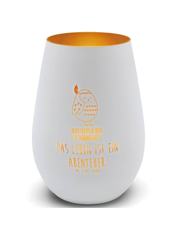 Mr. & Mrs. Panda deko licht Eule Federschmuck mit Spruch in Weiß