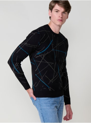 KOROSHI Gestrickter pullover in SCHWARZ