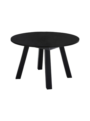 58 aufm Kessel ESSTISCH Rund ausziehbar Edda 3 130 x 130 x 78 Küchentisch Schwarzstahl
