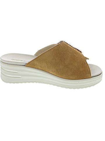 WALDLÄUFER H-Dina Pantolette Braun