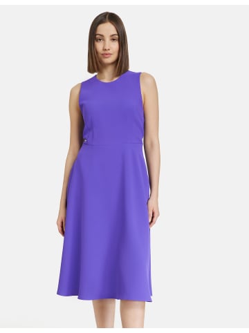 TAIFUN Kleid Langarm kurz in Purple Ink