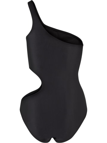 Urban Classics Urban Classics Damen Ladies Asymmetric Cut Out Swimmsuit in black