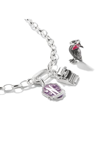 Thomas Sabo Charm-Anhänger Wednesday Krähe Emaille Connect in silber, bunt
