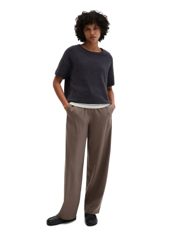 Marc O'Polo Kurzarm-Pullover oversize in Blue Graphite