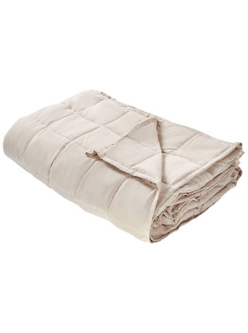 Beliani Gewichtsdecke NEREID in Beige - (W) 150 x (H) 2 x (L) 200 cm