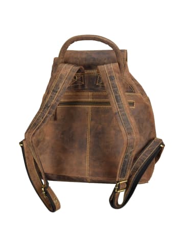 Greenburry Vintage City Rucksack Leder 35 cm in braun