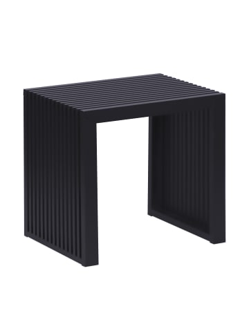 relaxdays Sitzbank in Schwarz - (B)45 x (H)43 x (T)33 cm