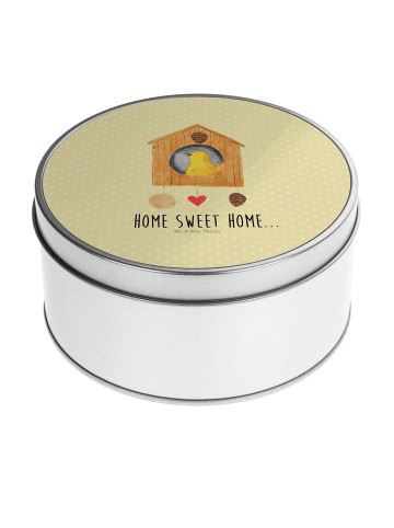 Mr. & Mrs. Panda Ostergeschenk Vogelhaus Home mit Spruch in Gelb Pastell