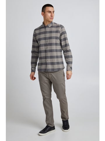 11 Project Langarmhemd PRPhineas 21300823-ME Langarmhemd mit Karo-Muster in Beige