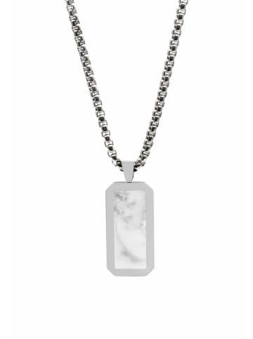 GT COLLECTION Kette mit Anhänger Rectangle in weiß