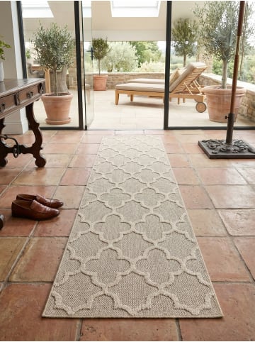 KADIMA DESIGN Teppich Outdoor Waschbar Skandinavisch IMST Strapazierfähig Balkon in Beige