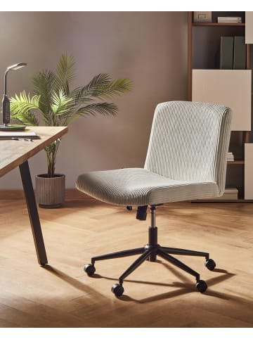 Beliani Bürostuhl GEDDES in Weiß/Schwarz - (W) 59 x (H) 85 x (L) 71 cm