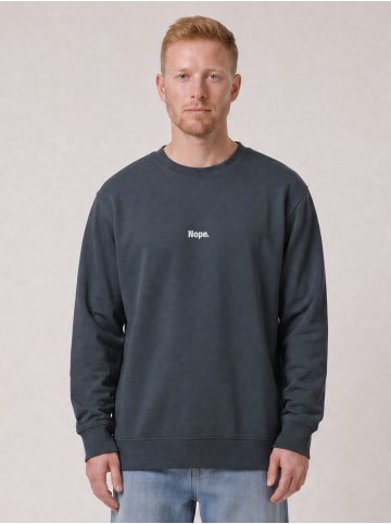 wat? Apparel Sweatshirt Nope in India Ink Grey