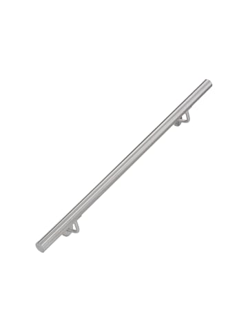 relaxdays Handlauf in Silber - (L)100 x (H)12 cm