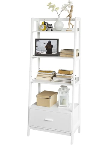 SoBuy Bücherregal in Weiß - (B)64 x (H)160 x (T)40cm