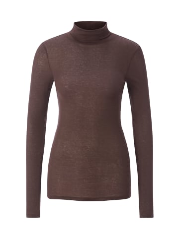 Rich & Royal Organic Soft Touch Roll Neck in Dark Chocolate