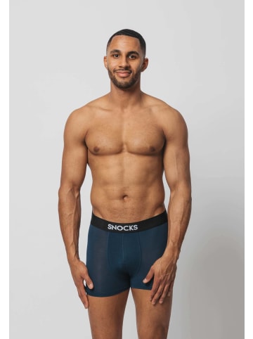 SNOCKS Boxershorts aus Modal 3 Stück in Blau