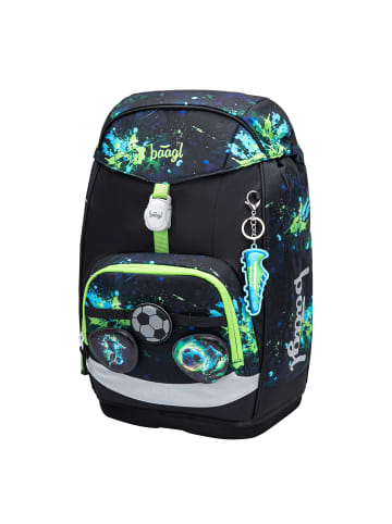 BAAGL Schulrucksack Airy Plus in Blau Fußball - 29x43x20cm