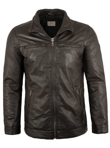 Bugatti Lederjacke Lammnappa in Dunkelbraun