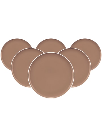 Seltmann Weiden 6er Set Speiseteller Sento Home Pure Colors in ø 27,6 cm in Cocoa Brown