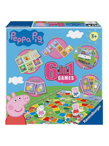 Peppa Pig Spiele Box | 6 in 1 | Peppa Wutz | Peppa Pig | Ravensburger