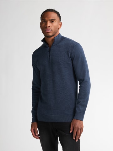 Petrol Industries Strick-Half-Zip-Pullover Augusta in Blau