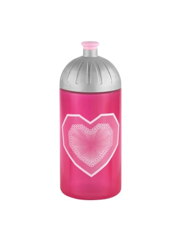 Step by Step Trinkflasche glitter heart