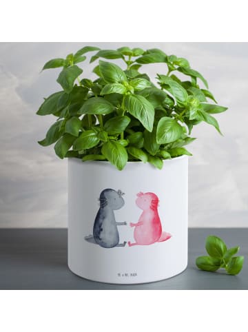 Mr. & Mrs. Panda Übertopf Axolotl Liebe ohne Spruch in Weiß