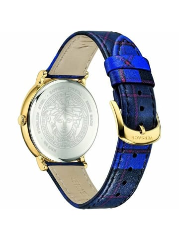 Versace Analoguhr für Damen in blau
