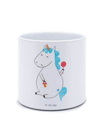 Mr. & Mrs. Panda Pflanzkübel Einhorn Baby ohne Spruch in Weiß