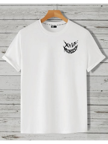 RMK T-Shirt Face XV WEISS (kleines Motiv)