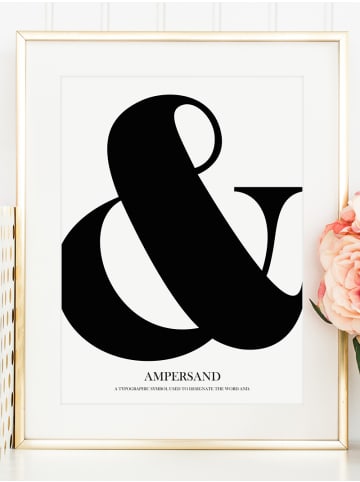 Tales by Jen Poster / Kunstdruck "&-Zeichen, Ampersand" I Ohne Rahmen