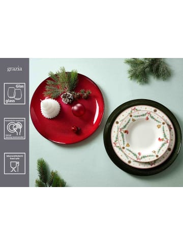 Ritzenhoff & Breker 4er Set Platzteller Grazia in ø 33 cm in Rot