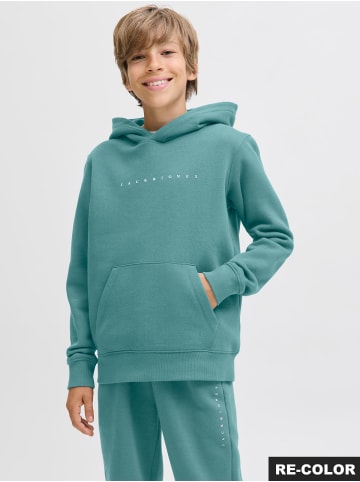 JACK & JONES Junior Kapuzensweatshirt JJESTAR JJ SWEAT HOOD JNR in mineral blue