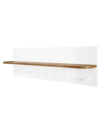 roba Universal Wandgarderobe Artisan Eiche mit 5 Haken & 1 Ablage