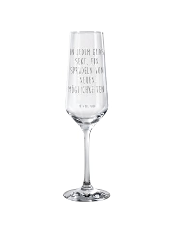 Mr. & Mrs. Panda Sektglas Spruch Sektglas Möglichkeiten mit Spruch in Transparent
