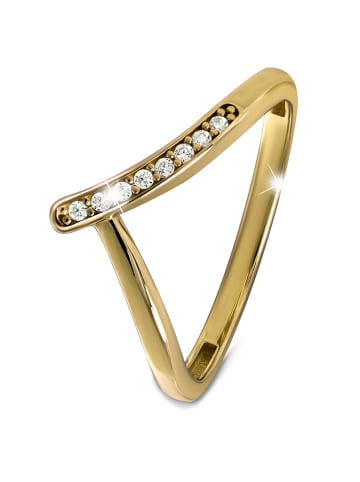 GoldDream Goldring 333 Gelbgold - 8 Karat V Ring Größe 60 (19,1) Ringe