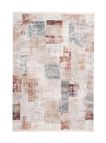 Kayoom Vintage Teppich Akropolis 425 in grau - lachsrosa - rechteckig