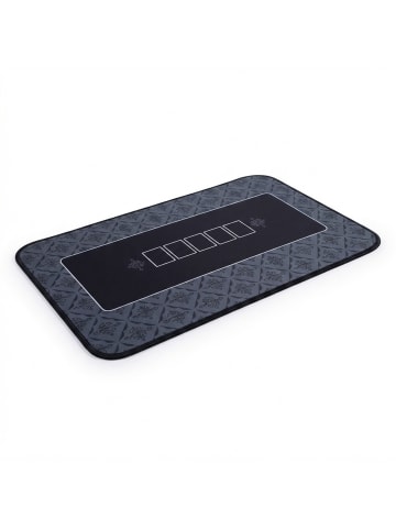 relaxdays Pokermatte in Schwarz - (B)100 x (T)60 cm