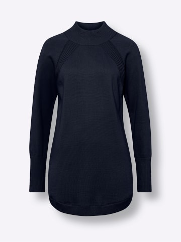 Sieh an! Longpullover in marine