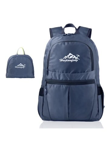 Intirilife Faltbarer Rucksack - 36L in Dunkelblau