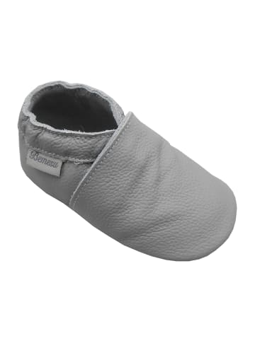 Bemesu Baby Krabbelschuhe aus Leder, weiche Lauflernschuhe mit rutschfester Sohle 