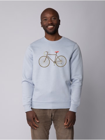 wat? Apparel Sweatshirt Fahrrad in Serene Blue
