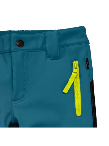 Softshell-Outdoorhose in petrol