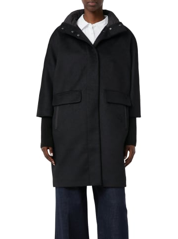 comma Mantel in schwarz