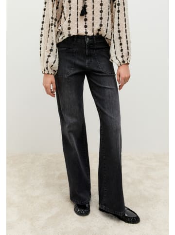 More & More gerade Jeans, Retrolook in grey denim