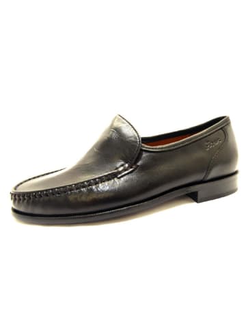 Sioux Mokassin Slipper in schwarz